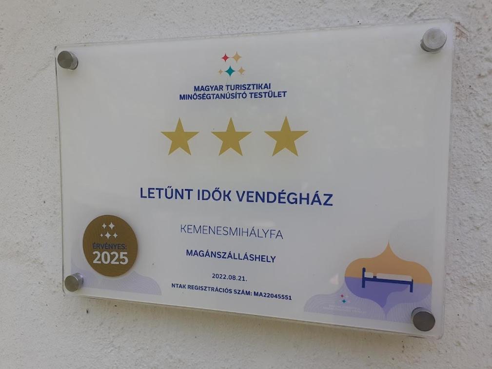Letunt Idok Vendeghaz Villa Kemenesmihalyfa Eksteriør bilde
